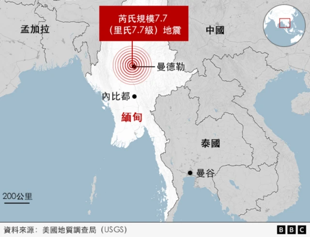 缅甸7.7级强烈地震 缅甸7.7级强烈地震
